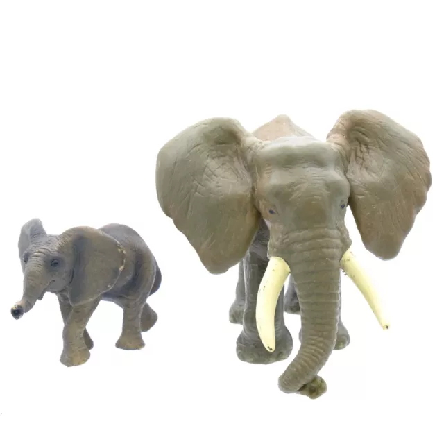 Schleich African Elephants Mother and Baby Calf Figurine
