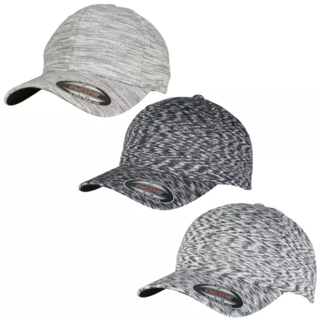 Flexfit Stripes Melange Flexfit® Cap Kappe Basecap Schirm Mütze Cappy Hat Hippo