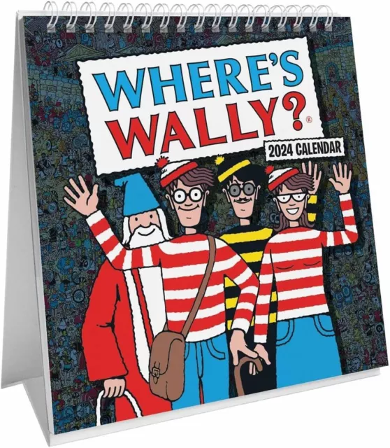 WHERES WALLY EASEL Calendar 2024 £8.87 PicClick UK