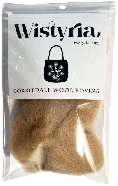 Wistyria Editions Wool Roving 14" -Camel R-W818R