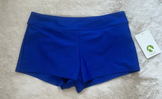NWT Next By Athena Womens M Medium Swim Shorts Bottoms Swimwear Blue