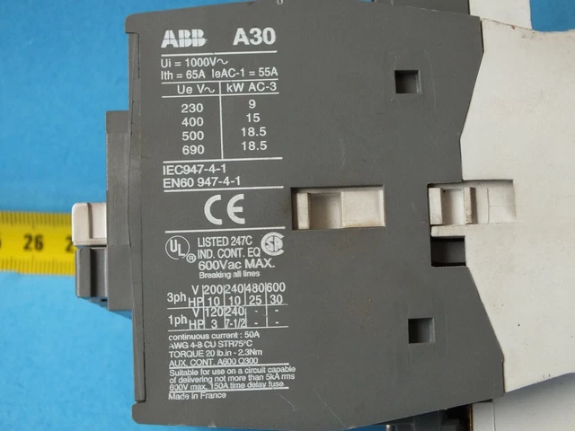 Produktbild von Schütz KLIBO7,5 – 220-230V/50Hz + 230-240V/60Hz, 3 Schließer + 1 Öffner