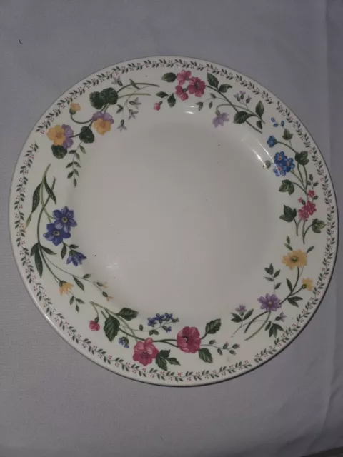 Farberware Stoneware English Garden 225 12" Round Serving Platter Chop Plate