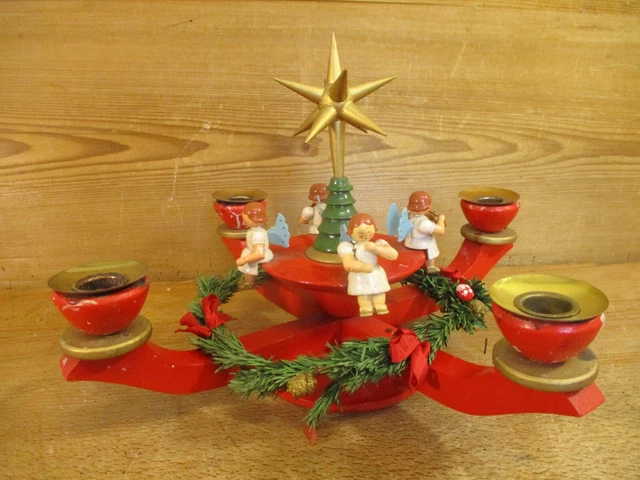 Adventskranz Richard Glässer Engelchor Weihnachtsbaum Erzgebirge Handarbeit