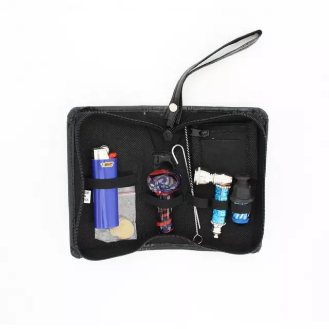 Smokers Travaling Pouch Kit With Bic Lighter Free Shipping On The Go