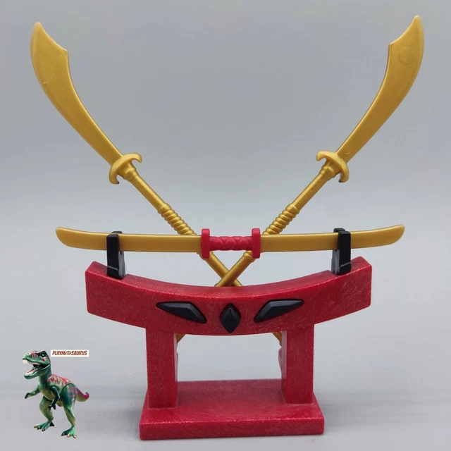 Accessoire Playmobil - Support à Katana / Porte-Épée Pour Samouraï, Guerrier, Ninja - Occasion