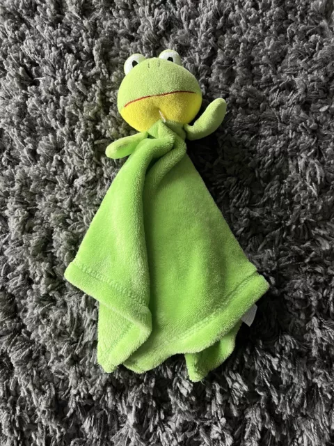 TJM Green Snugz Frog Baby Comforter Blankie Blanket Soother Soft Plush Toy
