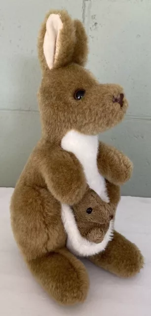 Aussie Bush Toy Australia Souvenir Kangaroo & Joey Soft Plush Stuffed Animal 12"