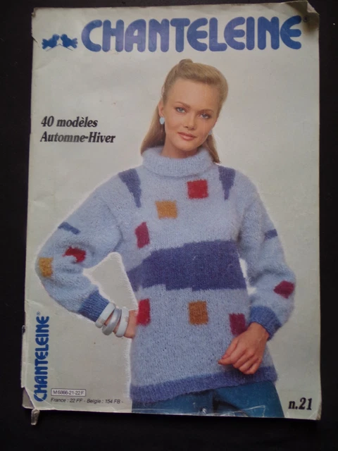 Catalogue Ancien "Je Tricote" - Laine Chantelaine : Modèles De Tricot Rétro, édition Vintage
