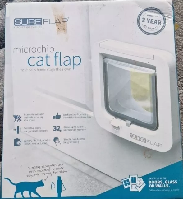 SureFlap Microchip Cat Flap Door White