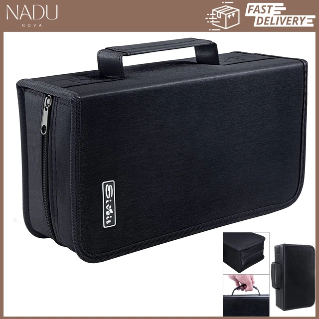 Siveit 128 Capacity Cd/Dvd Case Wallet, Binder, Storage, Holder, Booklet For Car