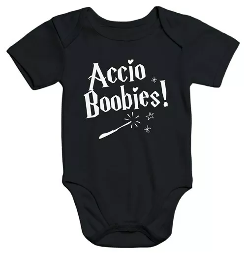 Kurzarm Baby Body Accio Boobies Bio-Baumwolle Moonworks®