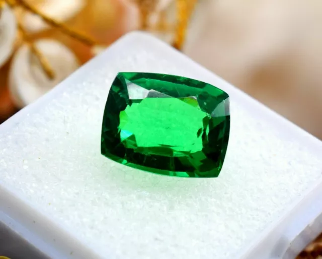 Natural Tsavorite Garnet Emerald Cut Green 9.70 Ct CGI Certified Loose Gemstone 3