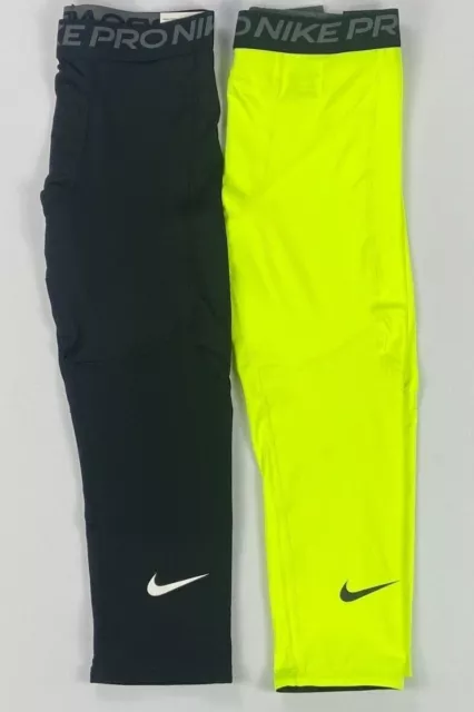 Boys Youth Nike Pro 3/4 Length Tight Fit Compression Leggings CK4542