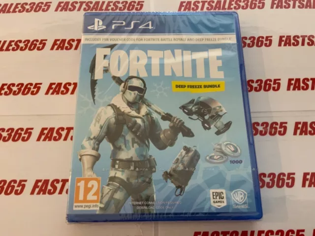 Fortnite: Deep Freeze Bundle (PS4)  (Sony Playstation 4) FACTORY SEALED.