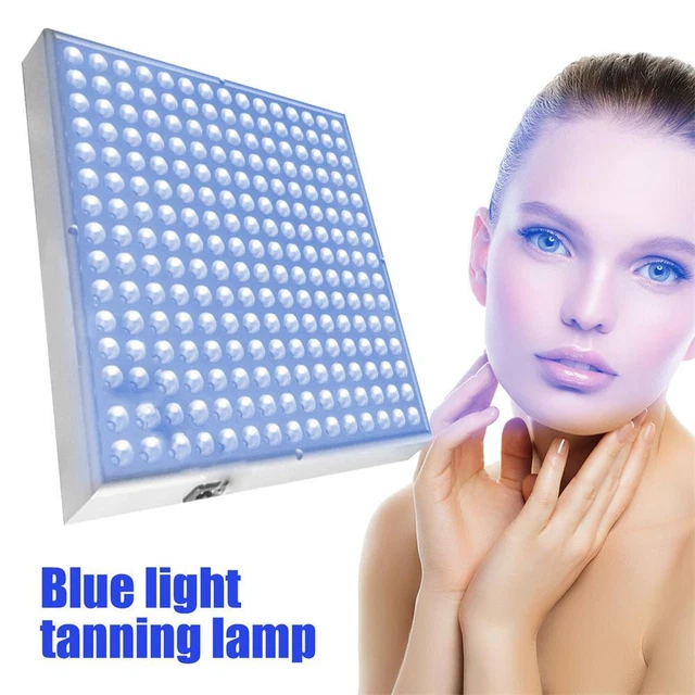 Lámpara de terapia de bronceado 460nm lámpara de bronceado facial azul 100-240V para el hogar`
