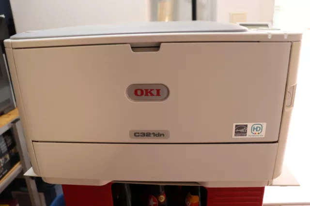 OKI Laserdrucker C321dn gebraucht plus extra OVP-Toner