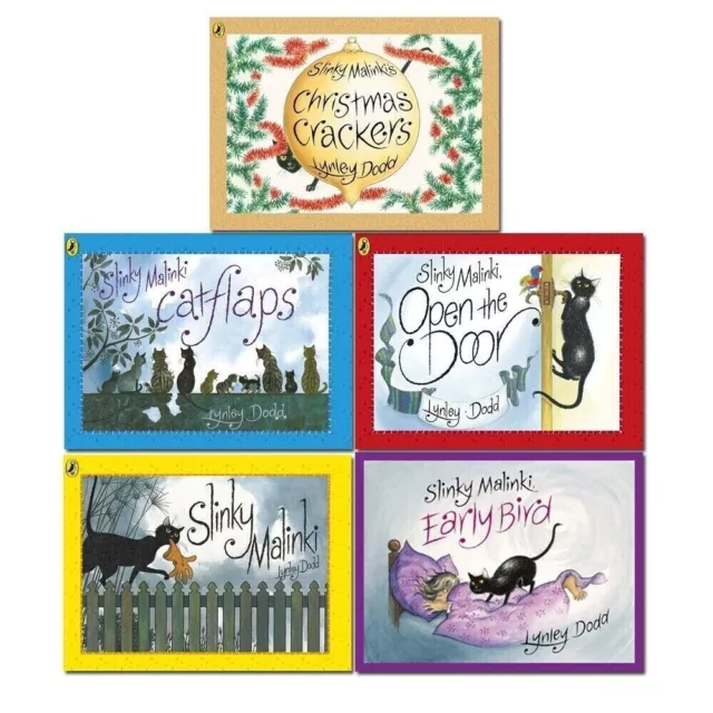 Lynley Dodd Slinky Malinki Hairy Maclary and Friends Series 5 Books Collection