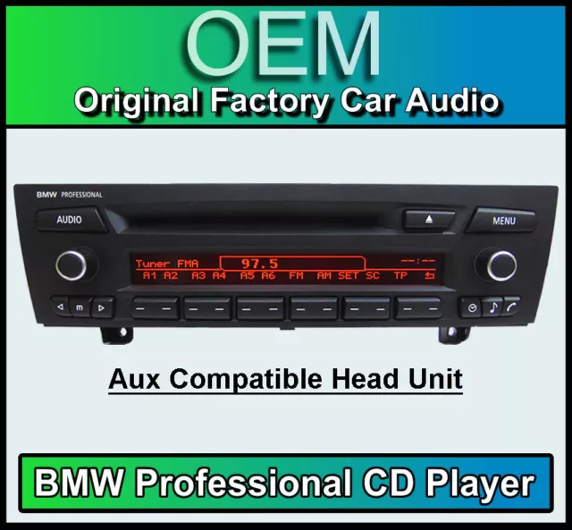 BMW Professional CD player BMW 1 Series stereo car radio BMW E81 E82 E87 E88 AUX