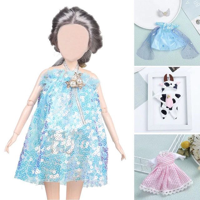 Suministros para muñecas juguetes de verano ropa juguetes falda de encaje 16 ~ 17 cm muñecas vestido