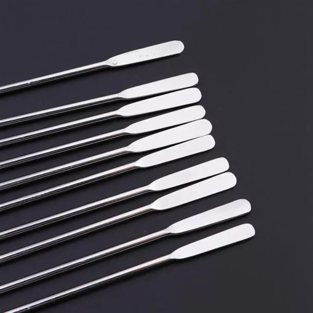 10Pcs Swizzle Sticks Stainless Steel Coffee Cocktail Beverage Drink Stirrer Ne