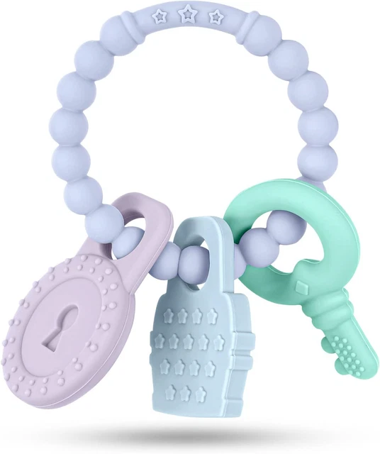 Vicloon Baby Teething Toys, Silicone Teether Toy, Baby Teether Toys Teether Chew