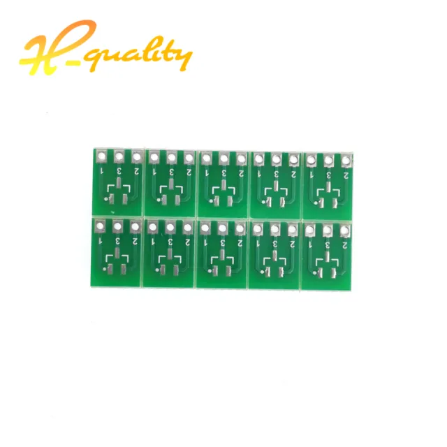 10pcs New Double-Side SMD SOT23-3 to DIP SIP3 Adapter PCB Board DIY Converter