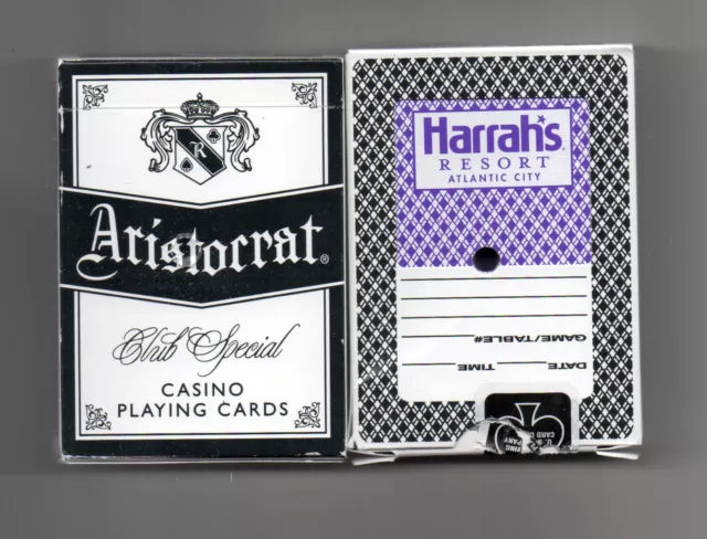Harrah's Casino Aristocrat Club Special Casino Playing Cards, Purple