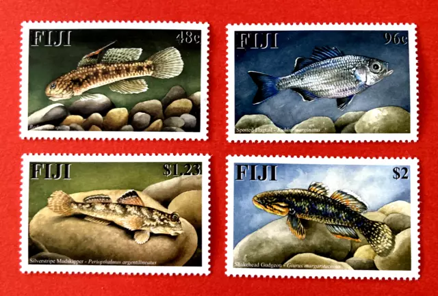 Fiji - 2002 Fresh Water Fish - Set of 4 Stamps (MNH).