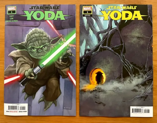 Star Wars Yoda #1 Main + Camuncoli Variant Set Marvel Comics NM