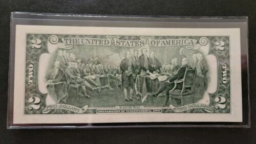 2009 US $2 Federal Reserve Note Crisp Unc Consecutive Sequential Two Dollar Bill