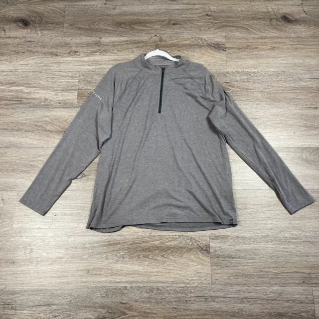 FREE FLY MEN'S Quarter Zip Pullover Sweater Lightweight Size 2XL Gray ...