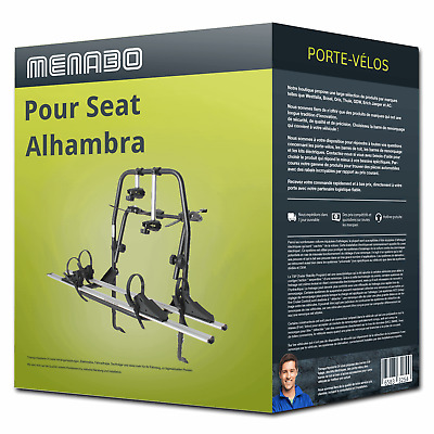 Alhambra Porte-vélo fixation Menabo Logic 2 pour Seat Alhambra 06.2012-07.2015 2 vélos 