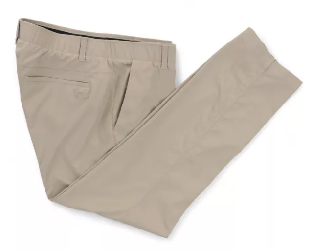 Pantalones de golf Under Armour Showdown para hombre 36 X 29 UA beige 1309549 elásticos