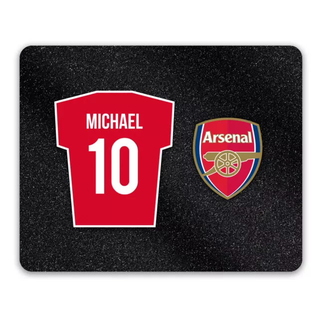 Arsenal Mouse Mat Personalised Shirt Name Number Official Gunners Mousepad