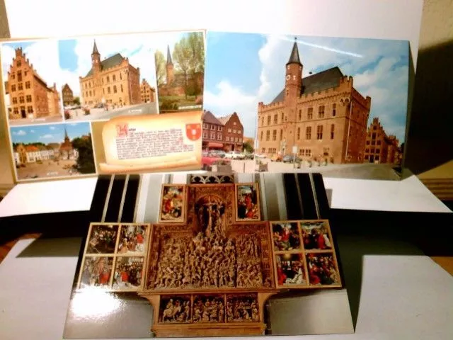Kalkar. 3 x Alte Ansichtskarte / Postkarte farbig, ungel. ca 70ger Jahre ?. 1 x