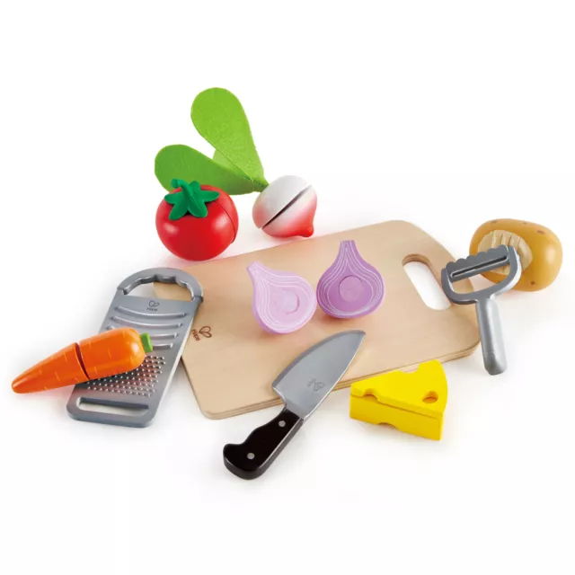 Hape Cooking Kids Wooden Pretend Kitchen Play Food & Accessories Set (Open Box)