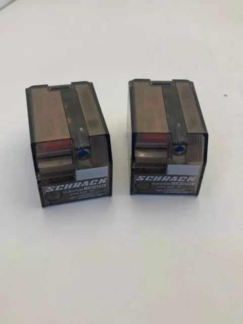 Schrack Mr301024 Relays 24V 11-Pins (Lot Of 2)