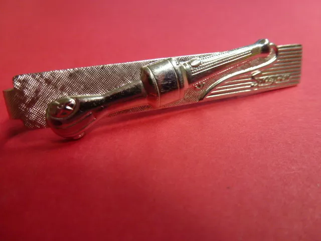 Snap On Tools Air Ratchet Tie Clip, Silver Ratchet Wrench