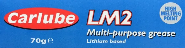 Carlube LM 2 Multi-Purpose Lithium Based High Melting Point Grease 70g