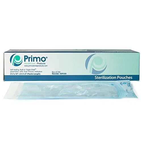 SP350 Self Seal Sterilization Pouches - Size: 3.5 by 10 Inches- Pack of 200