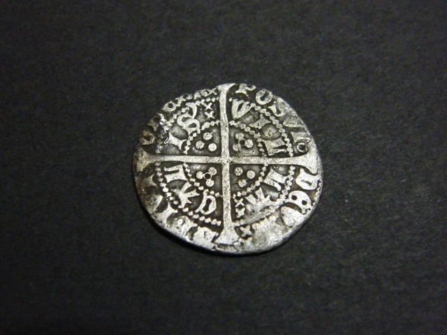 Henry VI Hammered Silver Half Groat Coin Calais Annulet Issue
