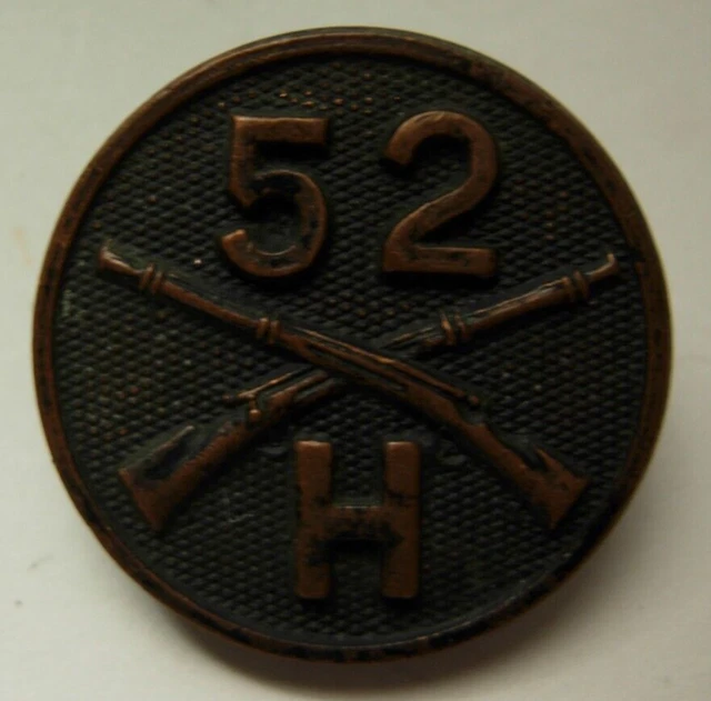 WW1 US ARMY 52nd Infantry Regiment 