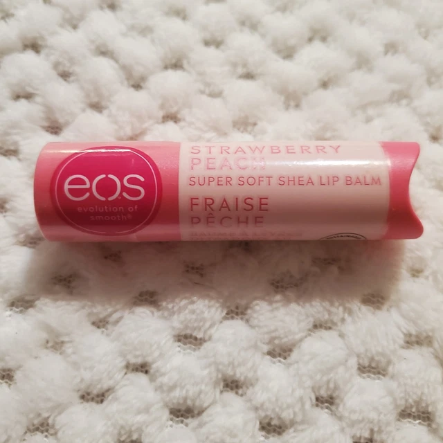 EOS Strawberry Peach Super Soft Shea Lip Balm 0.14 oz New Sealed