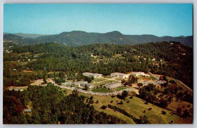 Asheville, NC - Aerial View of Asheville-Biltmore College - Vintage Postcard