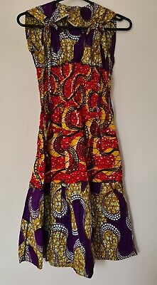 Girls Cotton Dress African Printed Wax Cotton  Age 12-13yrs