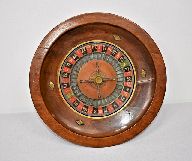 Antique Roulette Wheel (Traveling?) - 10" Diameter w/ Makers Mark - Beautiful!!!