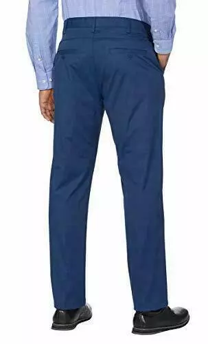 IZOD Mens Sportflex Max Straight Fit Chino Pants (Cadet Navy, 32Wx30L) 2