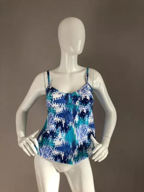 New Swim Systems Apron Ocean Palms Tankini Women’s Top Size S