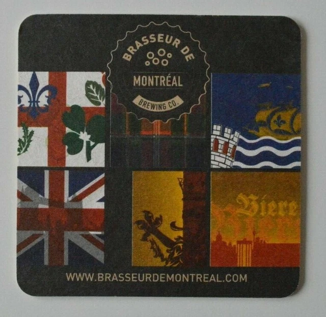 BRASSEUR de MONTREAL Brewing Co. BEER COASTER - Canada 2018